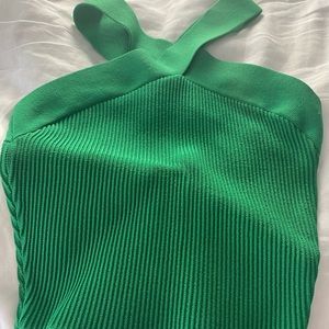 Arotizia babaton cropped green crossover top